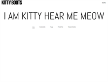 Tablet Screenshot of kittyboots.com